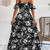 NEW 2604 Women's Floral Boho Maxi Dress Spaghetti Strap V Neck Irregular Hem Summer Beach Slip Dress  J082
