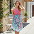 NEW 2604 Women's Vacation Floral Spliced Spaghetti Strap Irregular Hem Sundress  Y075