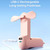 NEW 3-in-1 Portable Handheld Fan – Foldable Mini Fan with LED Light & Power Bank for Travel & Outdoor J105