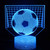 NEW 2604  World Cup Football 3D Visual LED Night Light Touch Lamp with Remote Y086