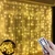 NEW 2604  3x3m 300 LED Curtain Fairy Lights with Remote & Hooks USB Powered  Y091