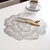 NEW 2604   Luxury Leaves  Peony flowers PVC Placemat  Washable Heat Resistant Dining Table Mat  Y096