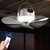NEW 2605 Portable Camping Fan with LED Light, 3000mAh USB Ceiling Fan Remote Timer 4 Speeds B136