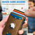 NEW 2605  RFID Blocking Slim Leather Wallet with AirTag Holder Pop-up Card Case Money Clip  Y103