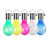 NEW 2605 Solar Hanging Bulb Lights Outdoor Waterproof LED Festival Garden Decor Lamp Set of 5 B140
