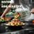 NEW 2605 2PCS Stainless Steel Rolling Grilling Basket Set BBQ Grill Cylinder Mesh Tube for Meat Vegetables Seafood J135