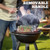 NEW 2605 2PCS Stainless Steel Rolling Grilling Basket Set BBQ Grill Cylinder Mesh Tube for Meat Vegetables Seafood J135