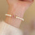 NEW 2605 Lumea Women's Minimalist Freshwater Pearl Bracelet with Pink Gemstone Beads   Y115