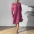 NEW 2605 Women's Crochet Beach Cover Up, Tassel Trim Kaftan Dress, Loose Batwing Sleeve Swimsuit Cover Up for Summer Vacation Beachwear J136