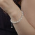 NEW 2605 Lumea S925 Silver Natural Pearl and Zircon Bracelet  Y121