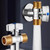 NEW 2605 1/2 Inch Brass Ball Valve Water Shut Off Valve Universal Bathroom Toilet Faucet Control Valve J145