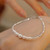 NEW 2605 Lumea Pearl and Silver Beaded Bracelet for Women Elegant Dainty Chain Bracelet  Y128