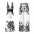 NEW 2605 3Pcs Women Baroque Print Swimsuit Set, One Piece Swimwear + Cover Up Skirt + Wide Leg Pants, Beach Holiday Outfit J156
