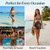 NEW 2605 3Pcs Women Baroque Print Swimsuit Set, One Piece Swimwear + Cover Up Skirt + Wide Leg Pants, Beach Holiday Outfit J156