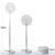 NEW 2605 7200mAh Foldable Telescopic Fan with Remote Control USB Rechargeable Portable Desktop Fan B165