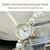 NEW 2605 Women’s Pearl Bracelet Watch Elegant Quartz Wristwatch Adjustable Fashion Ladies Watch Gold J157