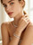 NEW 2605  Women S925 Silver Double Layer Bracelet Rice Bead Design  Y136