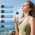 NEW 2606 4000mAh Portable Turbo Handheld Fan USB Rechargeable Mini Neck Fan Foldable High-Speed Cooling Fan B178