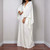 NEW 2606 V-neck bat sleeve waist cinched long robe dress for vacation beach cover, loose floor length skirt J164