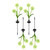 NEW 2606 Solar LED Dandelion Garden Stake Light Outdoor Waterproof Lawn Pathway Decorative Lamp Set of 4 B180