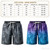 NEW 2606 Men Tropical Palm Leaf Print Swim Trunks, Quick Dry Drawstring Waist Beach Shorts Summer Holiday 2PCS  J167