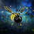 NEW 2606  Solar Powered Bee Garden Lights Outdoor Waterproof Hanging Ornament Y146