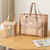 NEW 2606 2PCS Mesh Beach Bag Set Large Tote Bag with Small Organizer Waterproof Travel Storage Bag J170