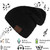 Bluetooth Beanie, Wireless Bluetooth Hat Cap Women Men Winter Warm Hats with Headphone Headset Mic Speaker for Running, Skiing, Skating, Hiking