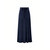 NEW 2606  Women's Stretch Knit Maxi Skirt with Side Split Navy Y161