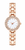 Luxury Crystal Bezel Mother-of-Pearl Ladies Quartz Watch Rose Gold 9051