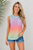 Women's Loose Fit Rainbow Ombre Tank Top Summer Casual Vest-1058LA