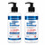 2 Pack 500ml Antibacterial Hand Sanitiser Gel with Pump 75% Alcohol B201