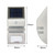 NEW 2606 4PCS 2 LED Solar Motion Sensor Wall Light Stainless Steel Outdoor Waterproof Security Lamp for Garden Fence Patio J179
