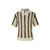 NEW 2607  Men Summer Knit Polo Minimal Stripe Top  Y167