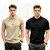 NEW 2607  Men Half Zip Knit Polo Thin Short Sleeve Summer T Shirt   Y168
