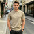 NEW 2607  Men Half Zip Knit Polo Thin Short Sleeve Summer T Shirt   Y168