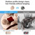 NEW 2607 Electric Scalp Massager Waterproof Hair & Body Massager with 4 Silicone Massage Heads USB Rechargeable B209