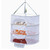 NEW 2607 3-Tier Hanging Mesh Drying Rack, 60 x 40 cm Foldable Food Dehydrator with Zipper Doors J198