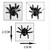NEW 2607 Halloween LED Purple Spider String Lights 5M 50LED B220
