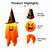 NEW 2607 LED Light Up Hanging Ghost with Witch Hat, Halloween Party Porch Doorway Decor J204