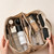 NEW 2607  Portable Large Capacity Pillow Makeup Bag PU Leather Travel Wash Bag  Y190
