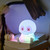 NEW 2607  Cute Skeleton Silicone Touch Night Light Rechargeable Halloween Decor Lamp  Y191
