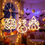 NEW 2607 3PCS Halloween Ghost String Lights LED Hanging Ghost Decorations Battery Powered B228