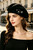 NEW 2607  French Floral Rhinestone Wool Beret Y194