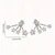 NEW 2607 Lumea Small Diamond Star Stud Earrings for Women B236