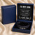 NEW 2607 To My Son Braided Leather Bracelet Gift Set with Message Card Y213