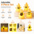 NEW 2608 4 Pack Halloween Light Up Ghost Decor, Witch Hat Table Night Lights for Party J228