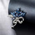 Blue Sapphire  Bouquet Brooch Y222