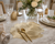 Luxury Gold Heat-Resistant Leaf Placemats Set of 4