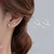 NEW 2609  S999 Solid Silver S‑Shape Earrings Shamballa Ball Stud Earrings Y256